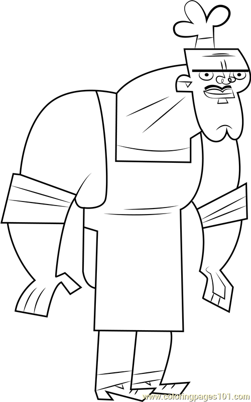 Chef Hatchet Coloring Page - Free Total Drama Island ...