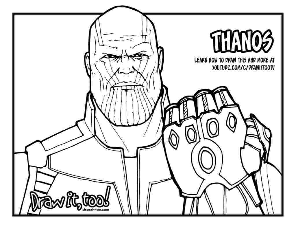 Thanos Coloring Pages Infinity War Marvel Avengers Infinity ...