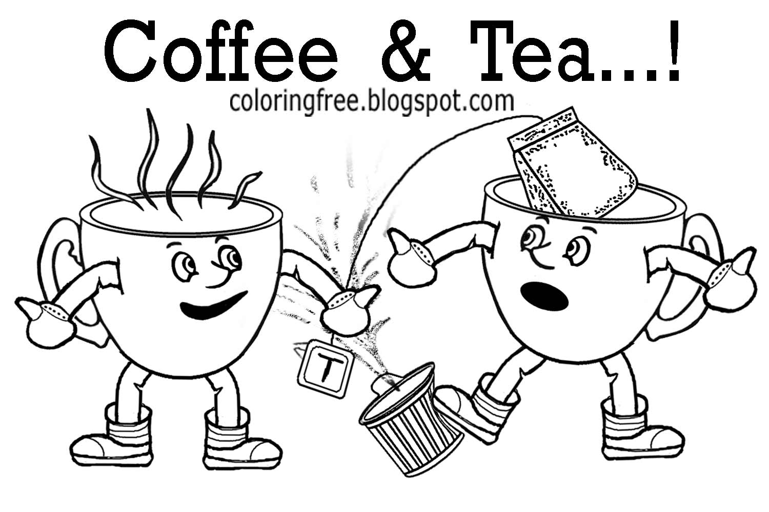Coffee Coloring Pages Coloring Home
