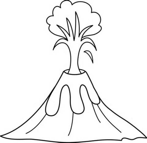 Volcano Coloring Pages For Kids | ColoringPagehub