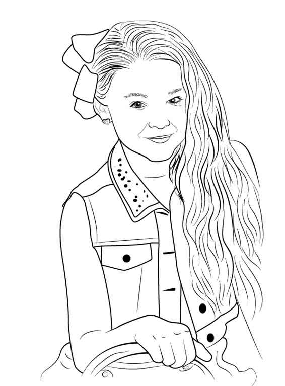Jojo Siwa Coloring Pages | Coloring pages, Cute coloring ...