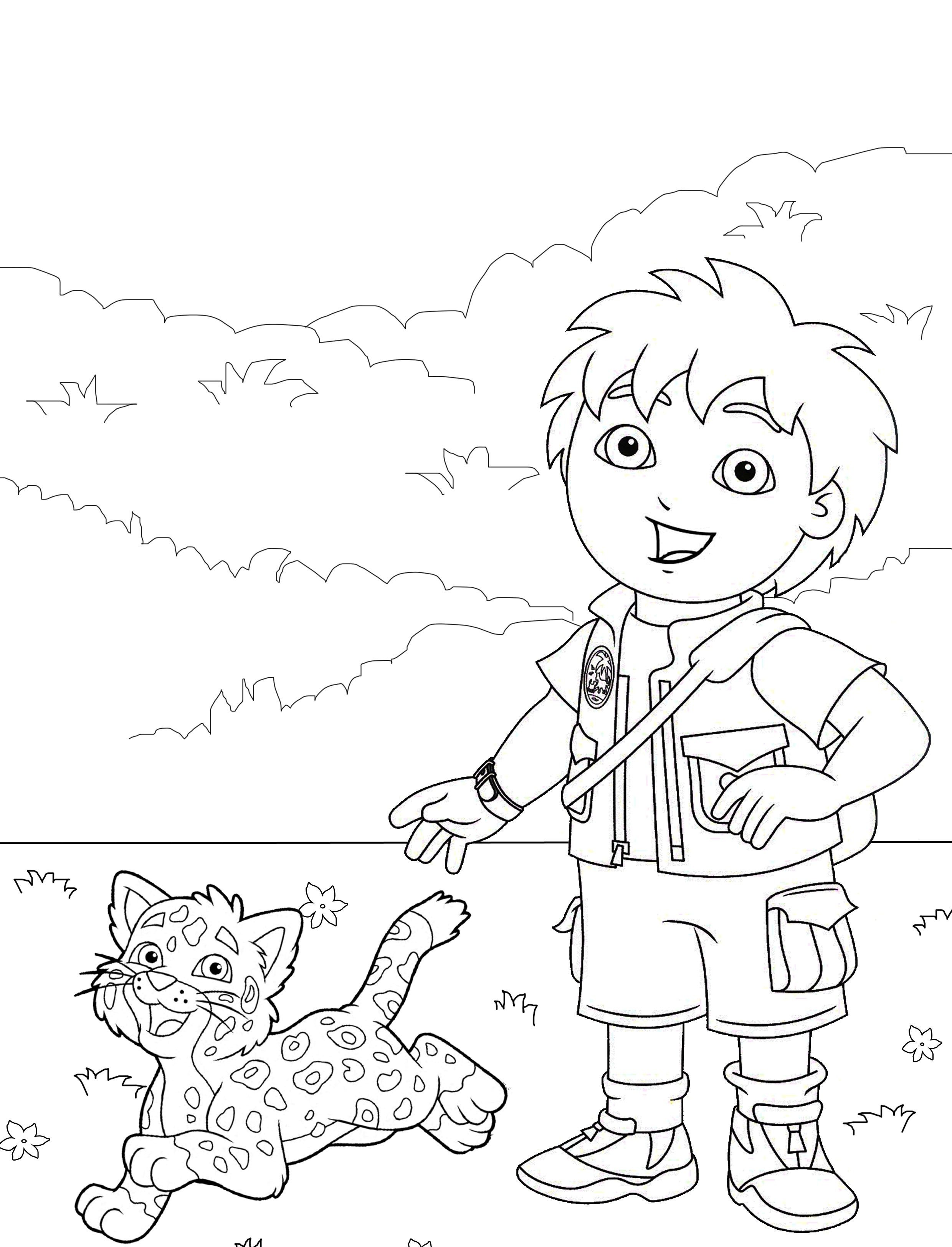 Go Diego Coloring Pages Printable - Coloring Home