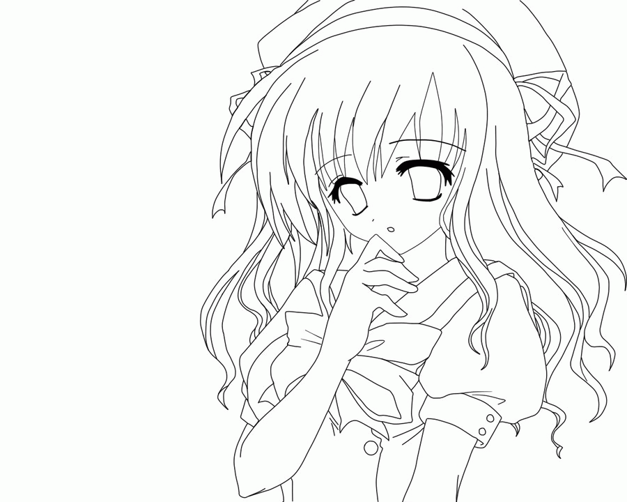 Anime Girl Coloring Pages (18 Pictures) - Colorine.net | 4107