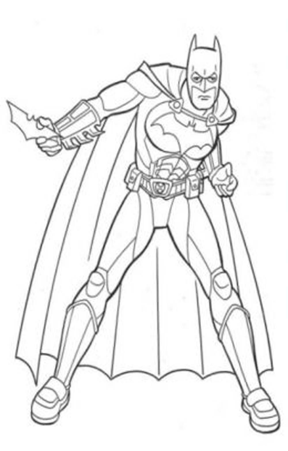 coloring pages of batman - Printable Kids Colouring Pages