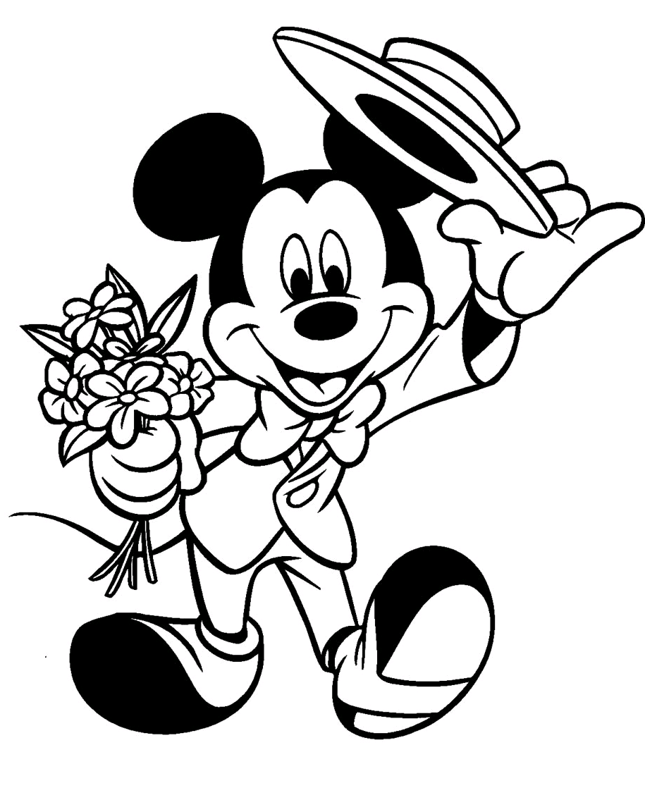 Mickey Mouse Coloring Pages Free To Print