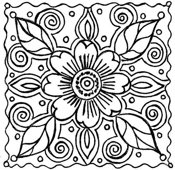 Free Printable Flower Coloring Pages For Adults | Free Coloring Pages