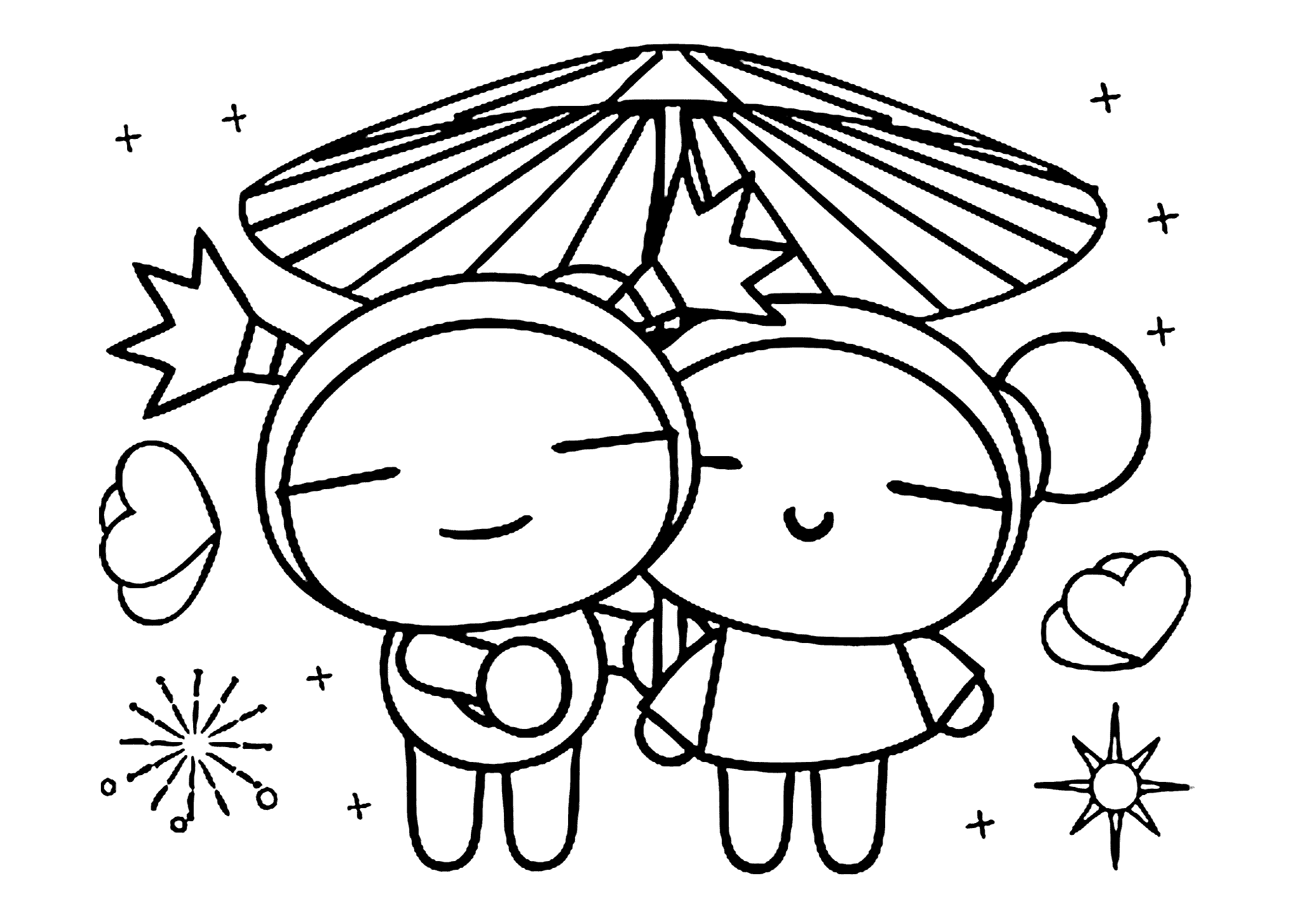 Pucca - Coloring Pages for Kids and for Adults