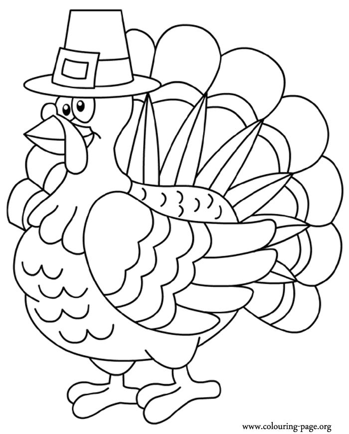 Cartoon Thanksgiving Turkey Coloring Pages - Coloring Pages For ...