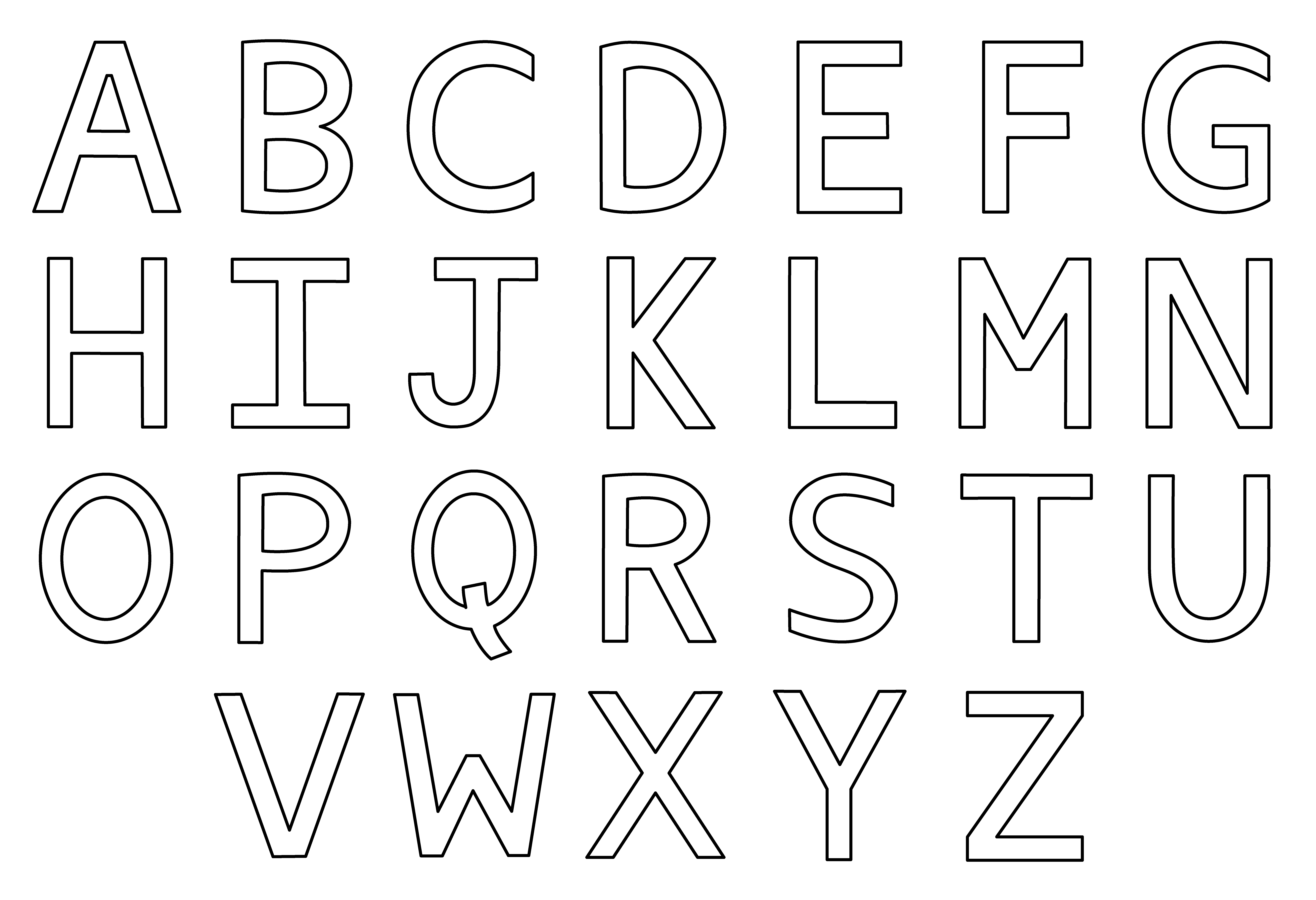 Printable Letter Alphabet Coloring Pages Make Breaks Alphabet 