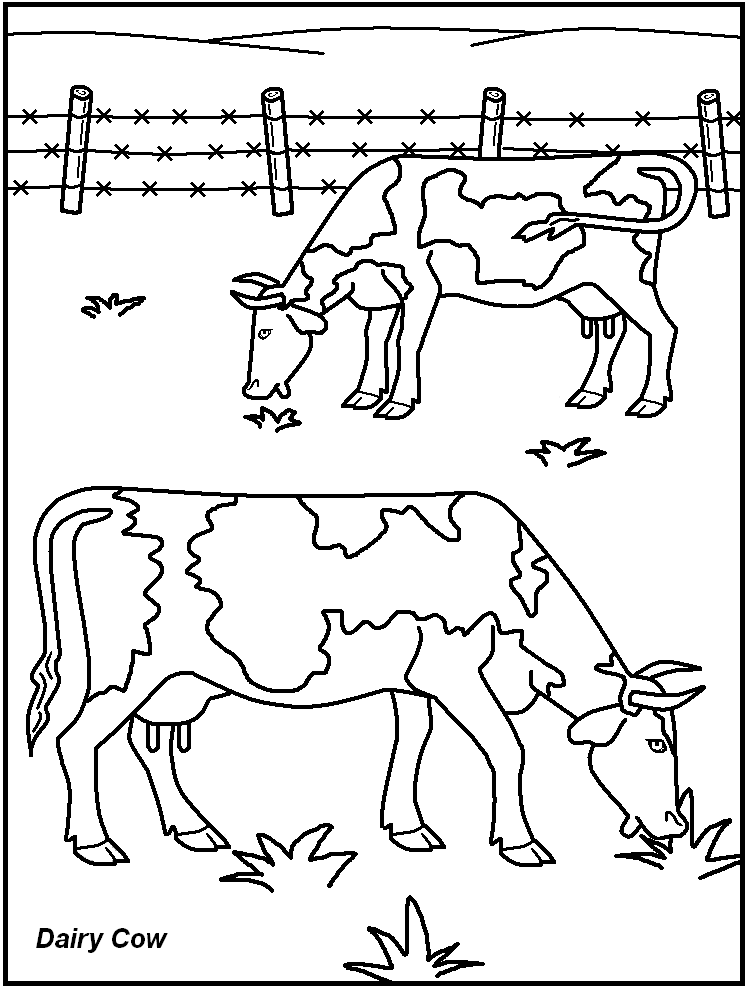 FREE Printable Farm Animal Coloring Pages - great for kids 