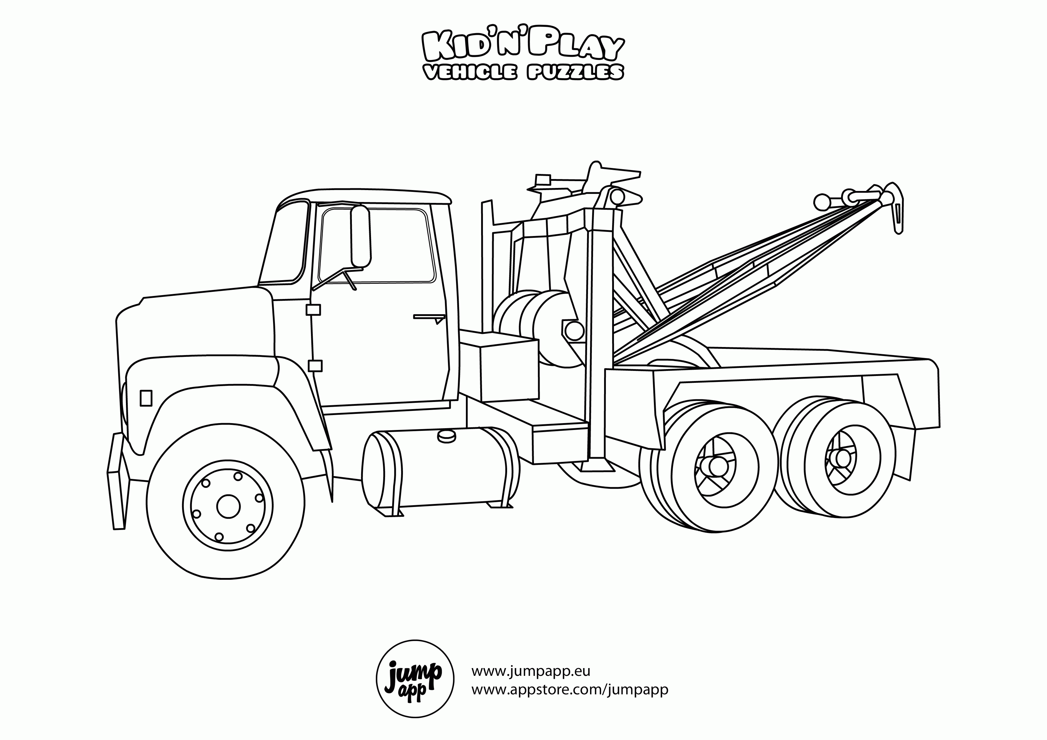 Tow Trucks Coloring Pages Coloring Home