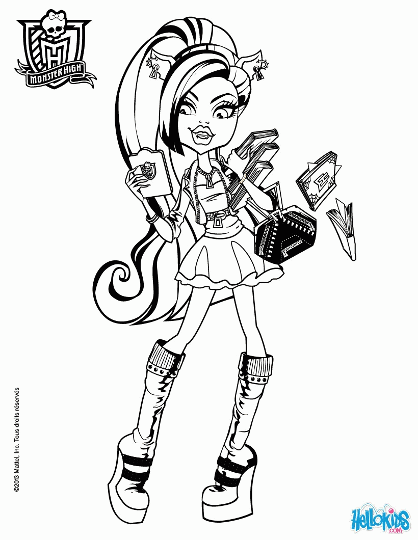 MONSTER HIGH Coloring Page Mc Flytrap - Coloring Home