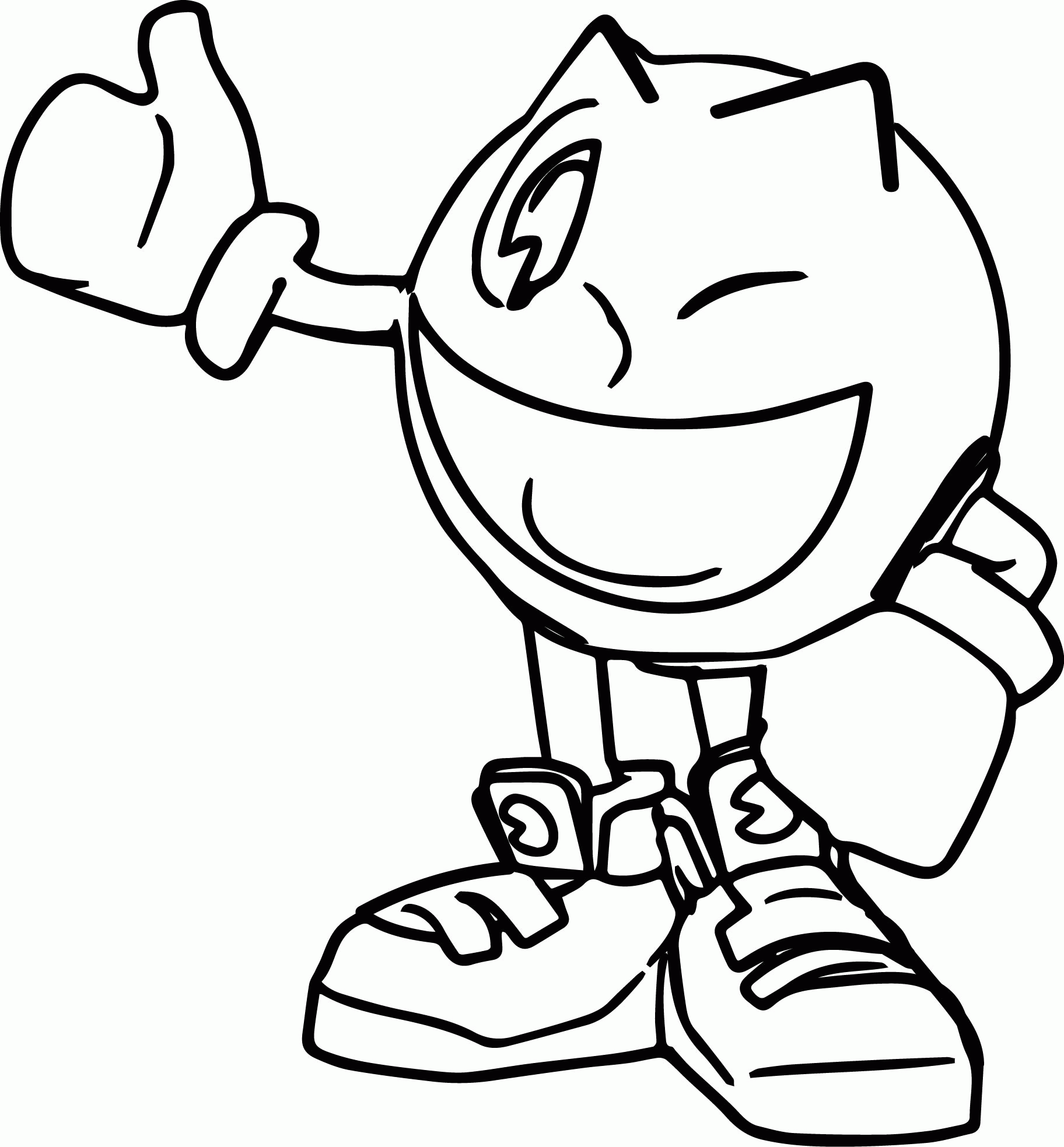 Printable Pac Man Coloring Pages 4