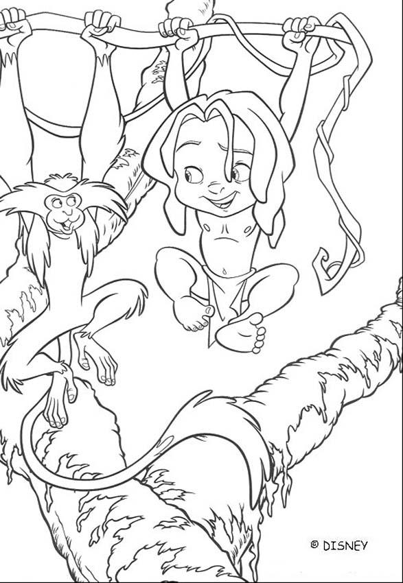 Tarzan coloring pages - The Jungle Book 61