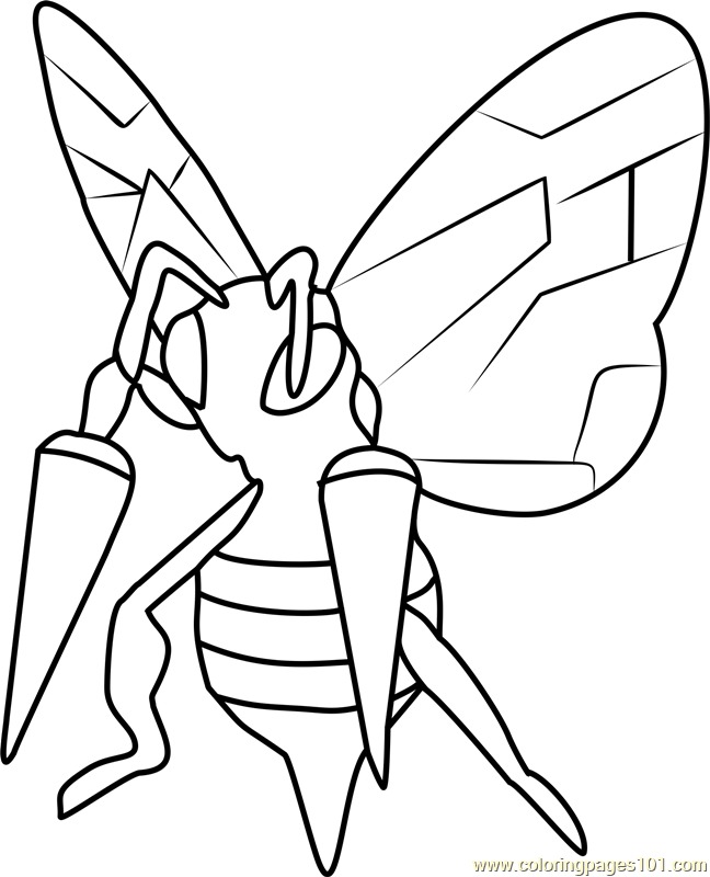 Beedrill Pokemon GO Coloring Page for Kids - Free Pokemon GO Printable Coloring  Pages Online for Kids - ColoringPages101.com | Coloring Pages for Kids