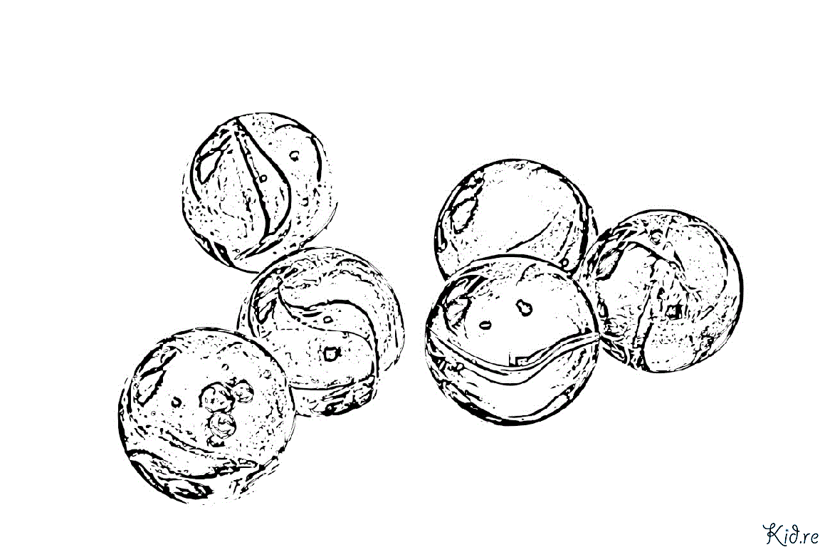 Marble Coloring Page