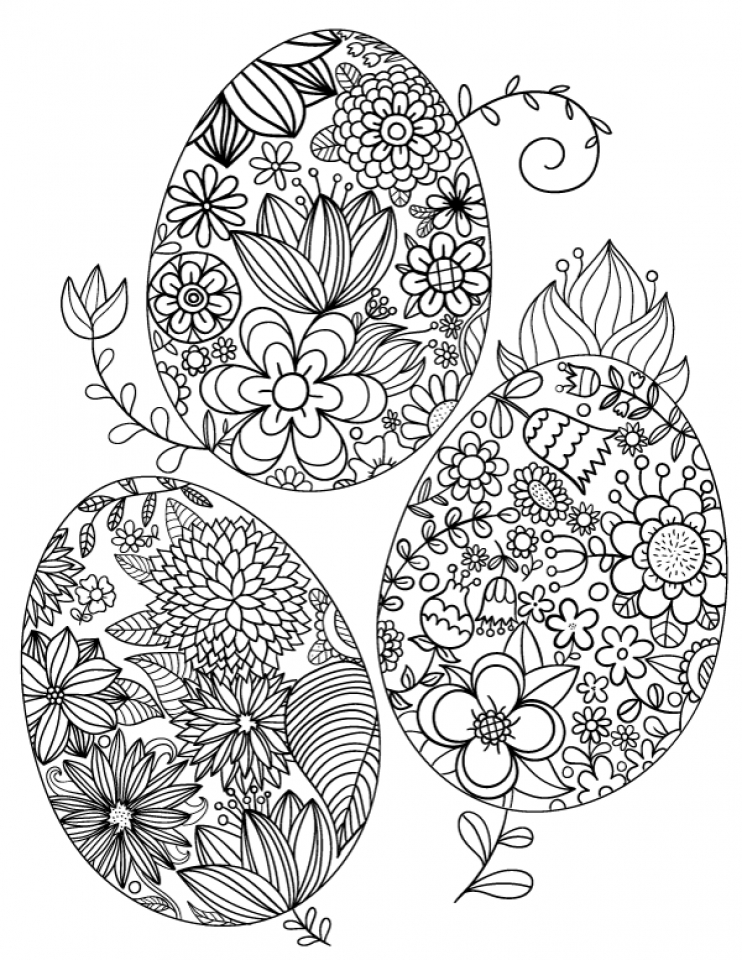 Get This Easter Egg Hard Coloring Pages for Adults 57748 !