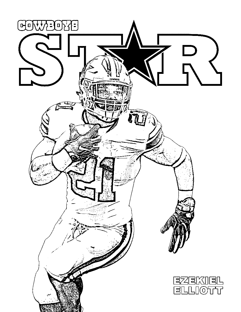 Dallas Cowboys Star Printable Coloring Pages - Dallas Cowboys Coloring Pages  - Coloring Pages For Kids And Adults
