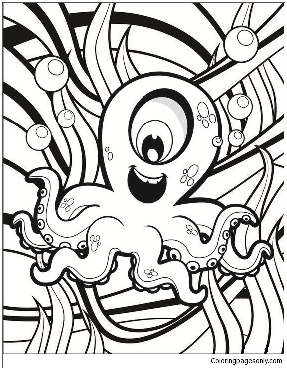 Sea Life Coloring Pages - Funny Coloring Pages - Coloring Pages For Kids  And Adults
