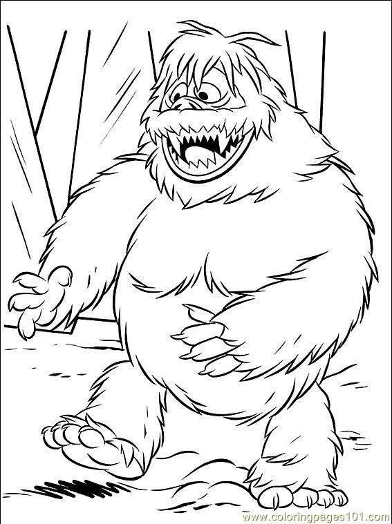 abominable snowman | Monster coloring pages, Rudolph coloring pages,  Reindeer coloring