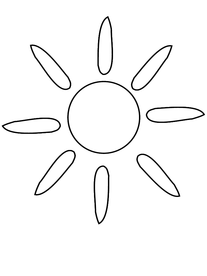Coloring Page Of A Sun - Coloring Home