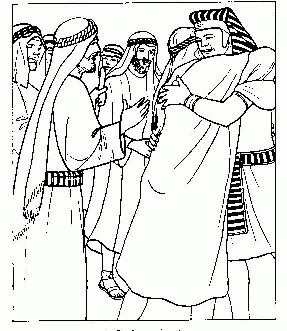 Joseph And Brothers Coloring Page