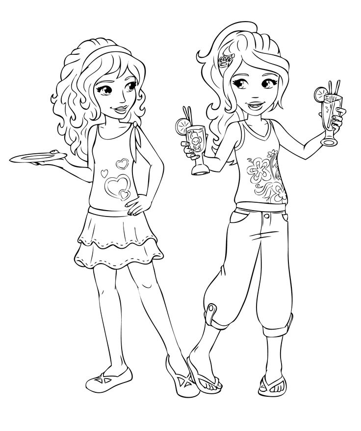 Friends Coloring Page for Kids