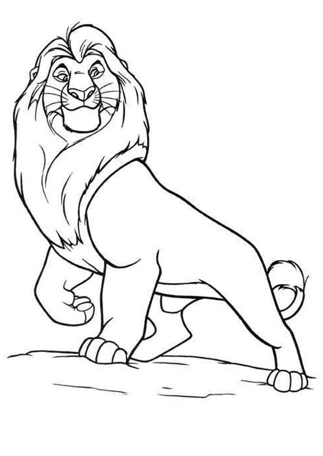 The Lion King Coloring Pages Mufasa - Coloring Home