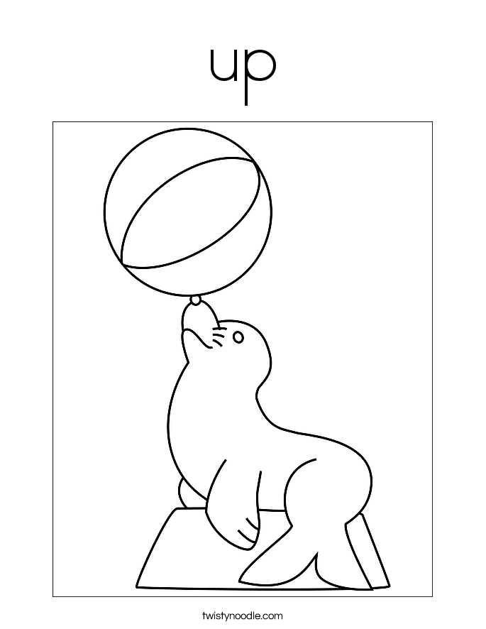 up Coloring Page - Twisty Noodle