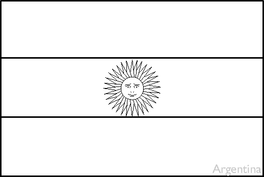 Argentina Flag Coloring Page - Coloring Home