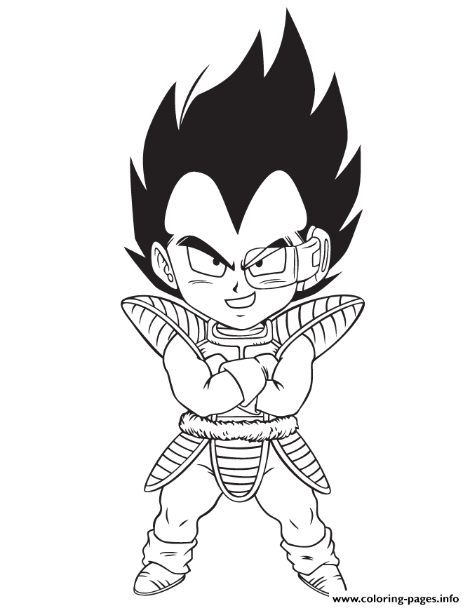 Dbz Vegeta Coloring Pages Coloring Home
