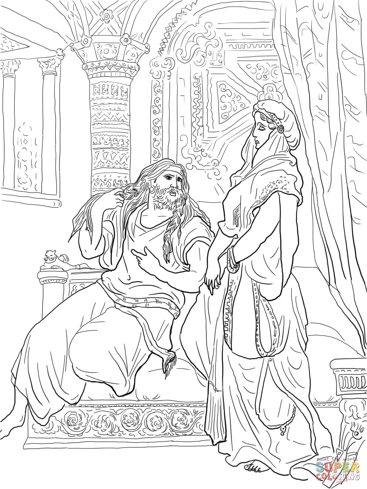 Samson coloring pages | Free Coloring Pages