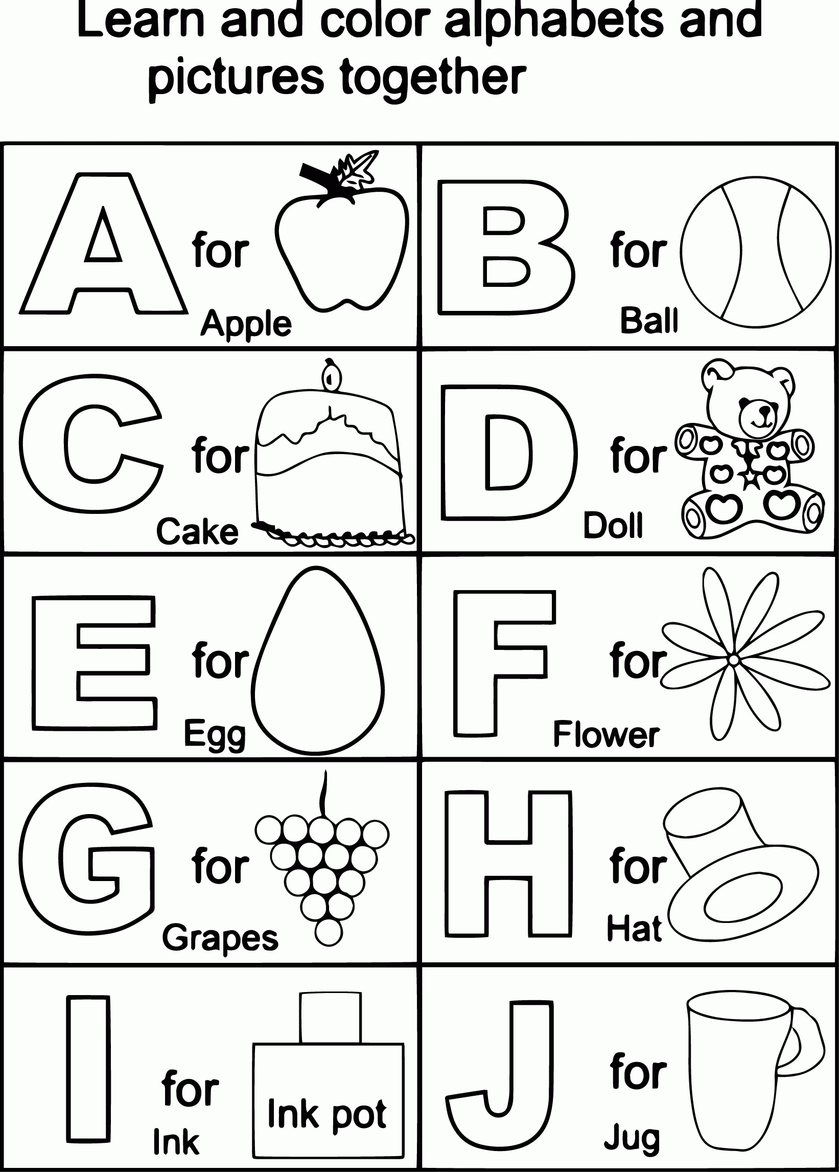Free Printable Alphabet Coloring Pages For Kids   Coloring Page ...