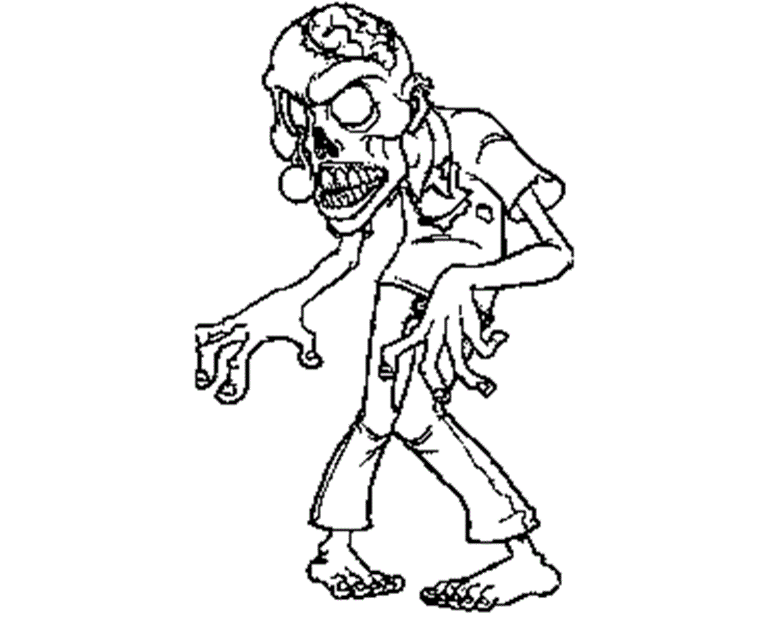 zombie coloring pages (20 pictures) - colorine | 26031
