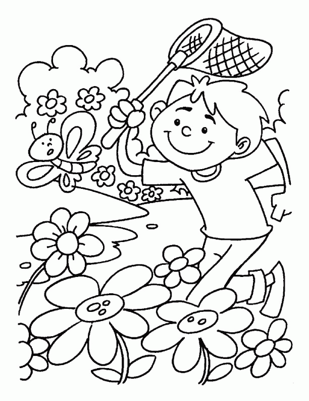 Spring Coloring Pages Toddlers - Coloring Home