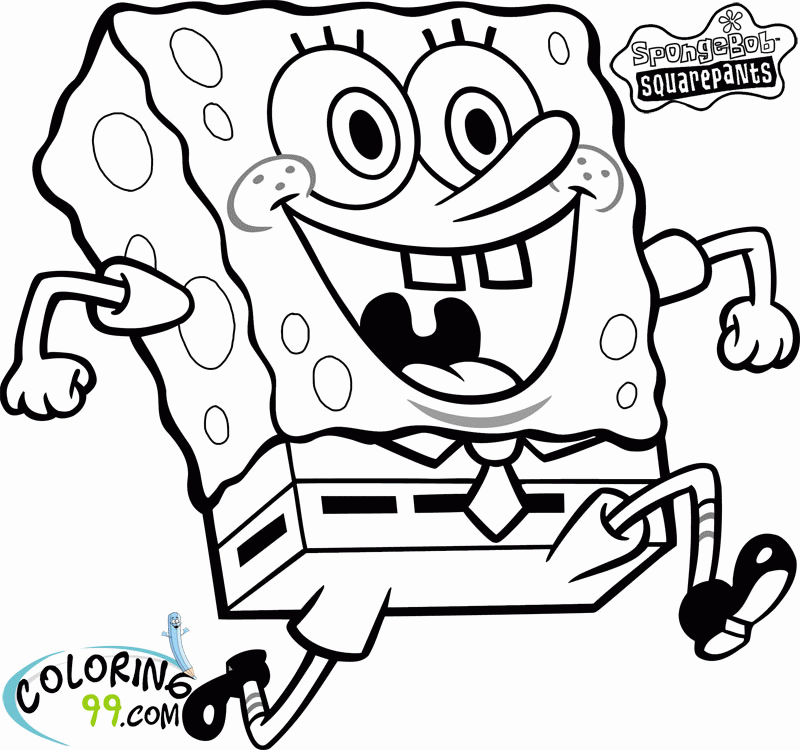Spongebob Coloring Page To Print Coloring Home