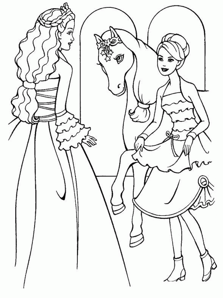 Barbie Printables Coloring Pages - Coloring Page Photos