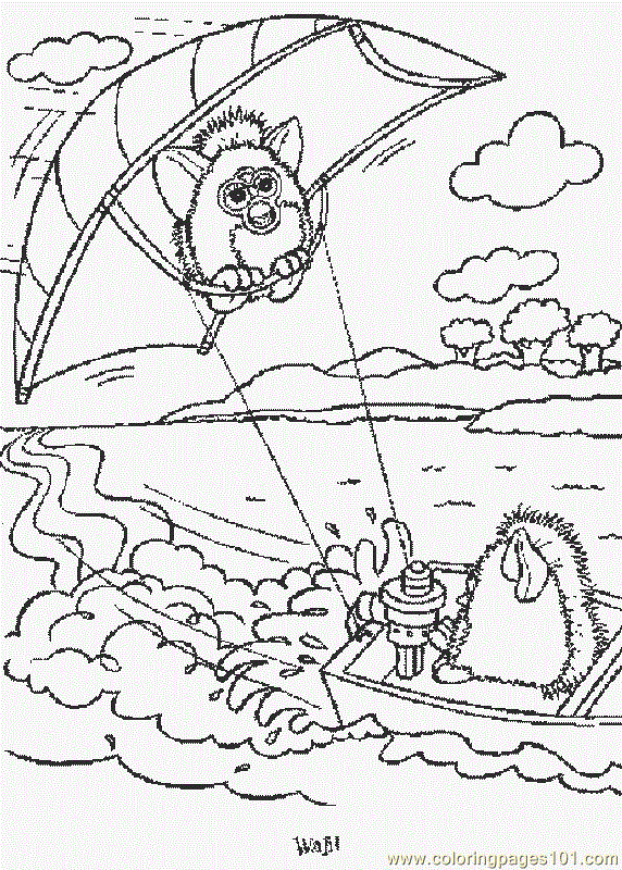 Furby Coloring Page - Free Miscellaneous Coloring Pages ...
