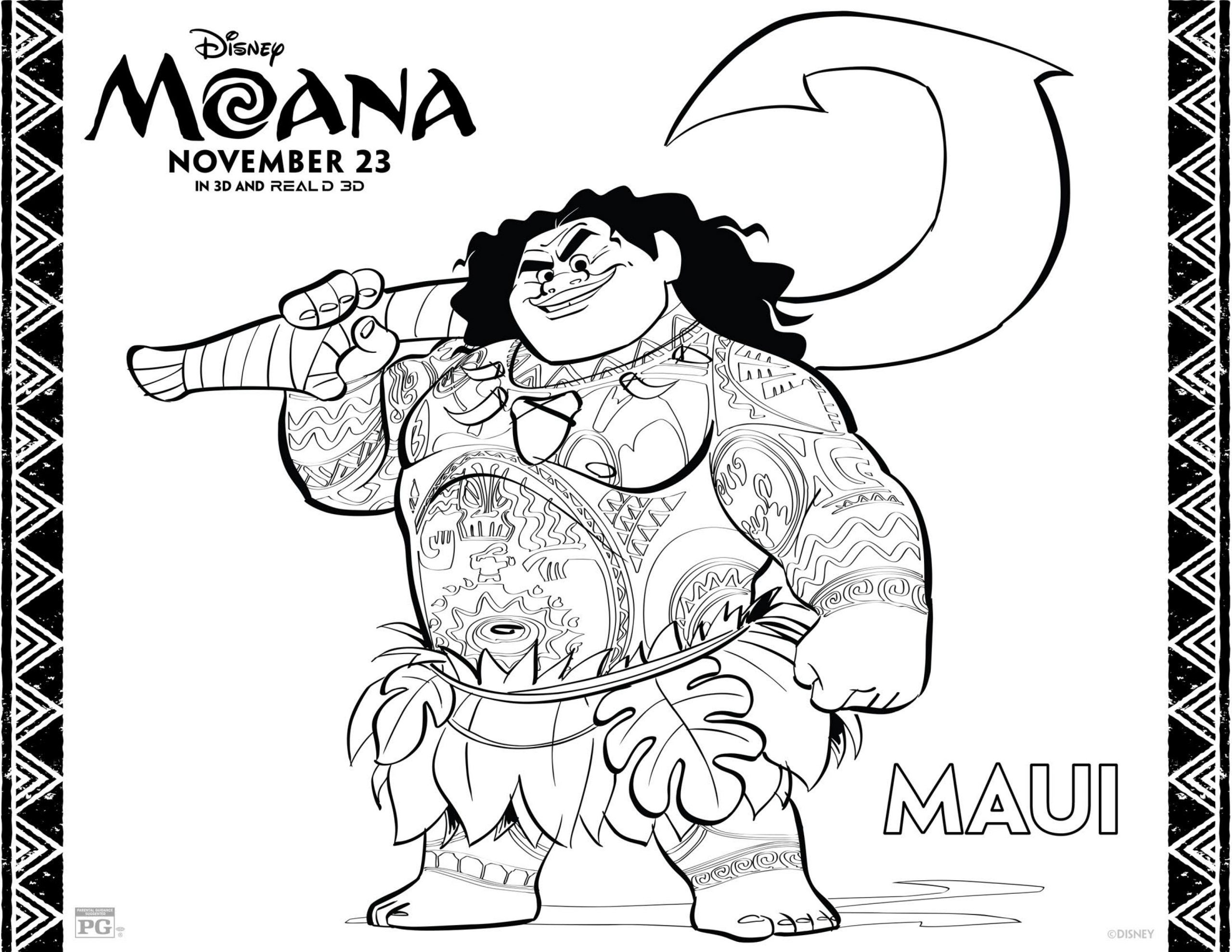 Coloring pages ideas : Outstanding Baby Moana Coloringe Printable ...