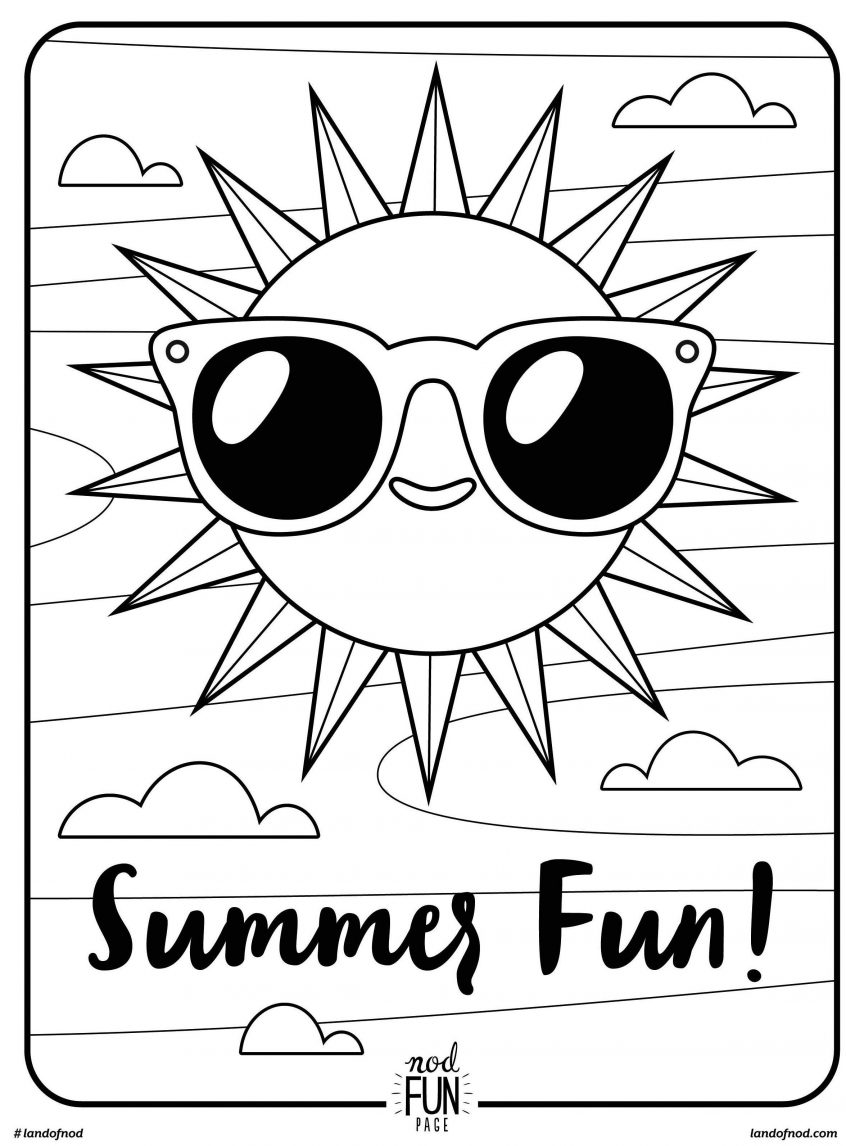 Coloring: Summer Coloring Sheets For Kids Staggering Adult ...