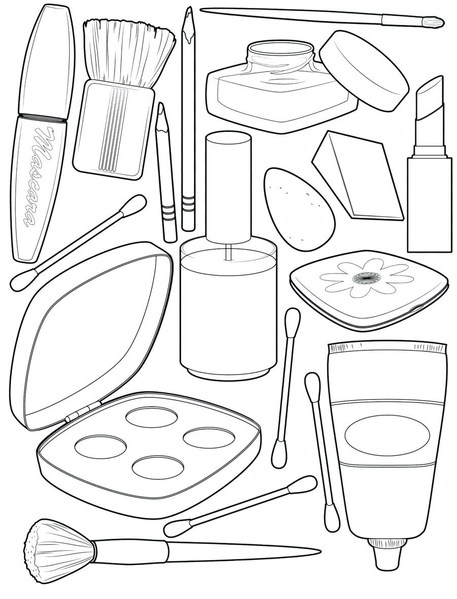 Coloring Pages : Makeup Coloring Pages Download Book ...