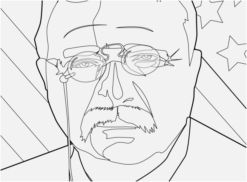 Printable Coloring Pages Us Presidents Pics theodore Roosevelt ...