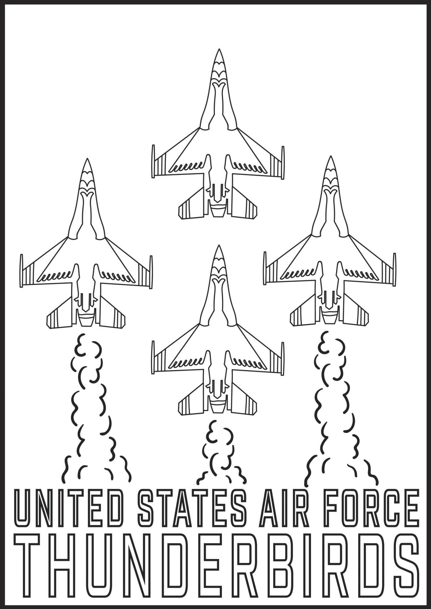 DVIDS - Images - Thunderbirds coloring page [Image 1 of 3]