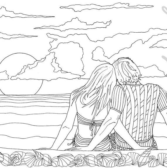 Couples Coloring Pages - Coloring Home