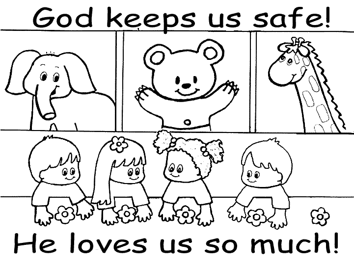 God Loves Me Coloring Pages - Coloring Home