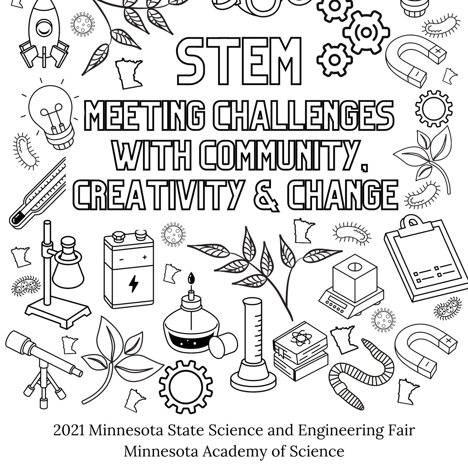 MAS STEM coloring pages — Minnesota Academy of Science