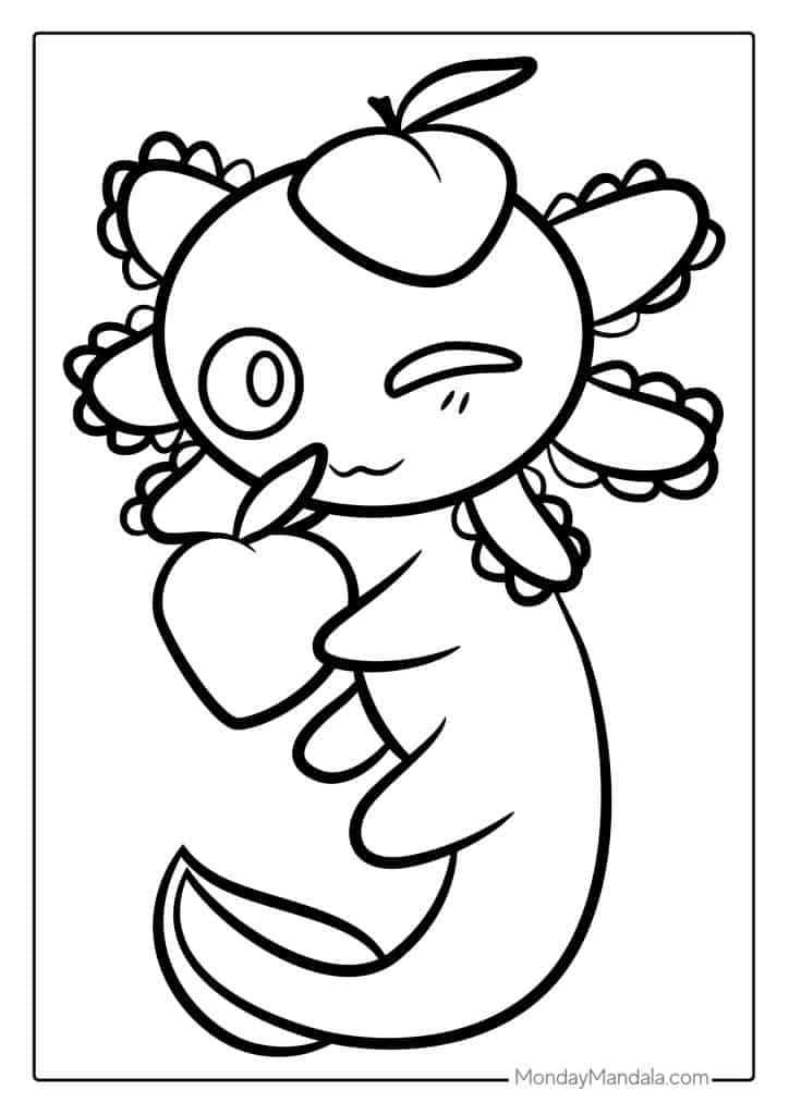 29 Axolotl Coloring Pages (Free PDF Printables)