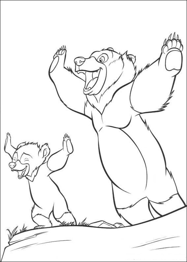 Coloring pages: Brother Bear, printable for kids & adults, free