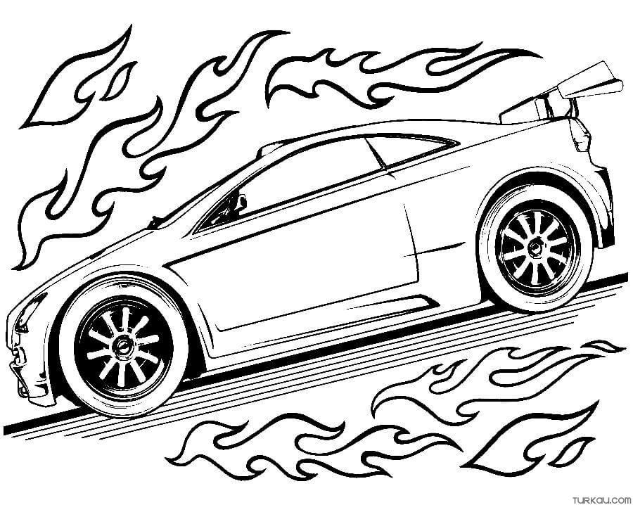 Hot Wheels Cars Coloring Pages » Turkau