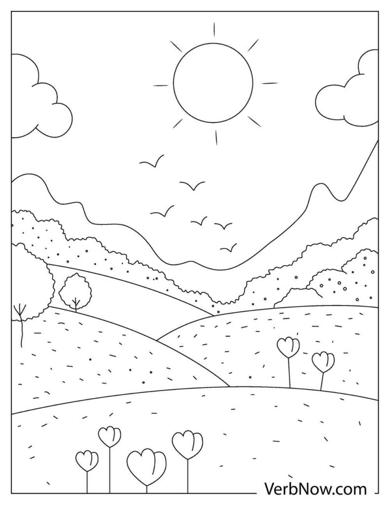 Free NATURE Coloring Pages & Book for Download (Printable PDF) - VerbNow